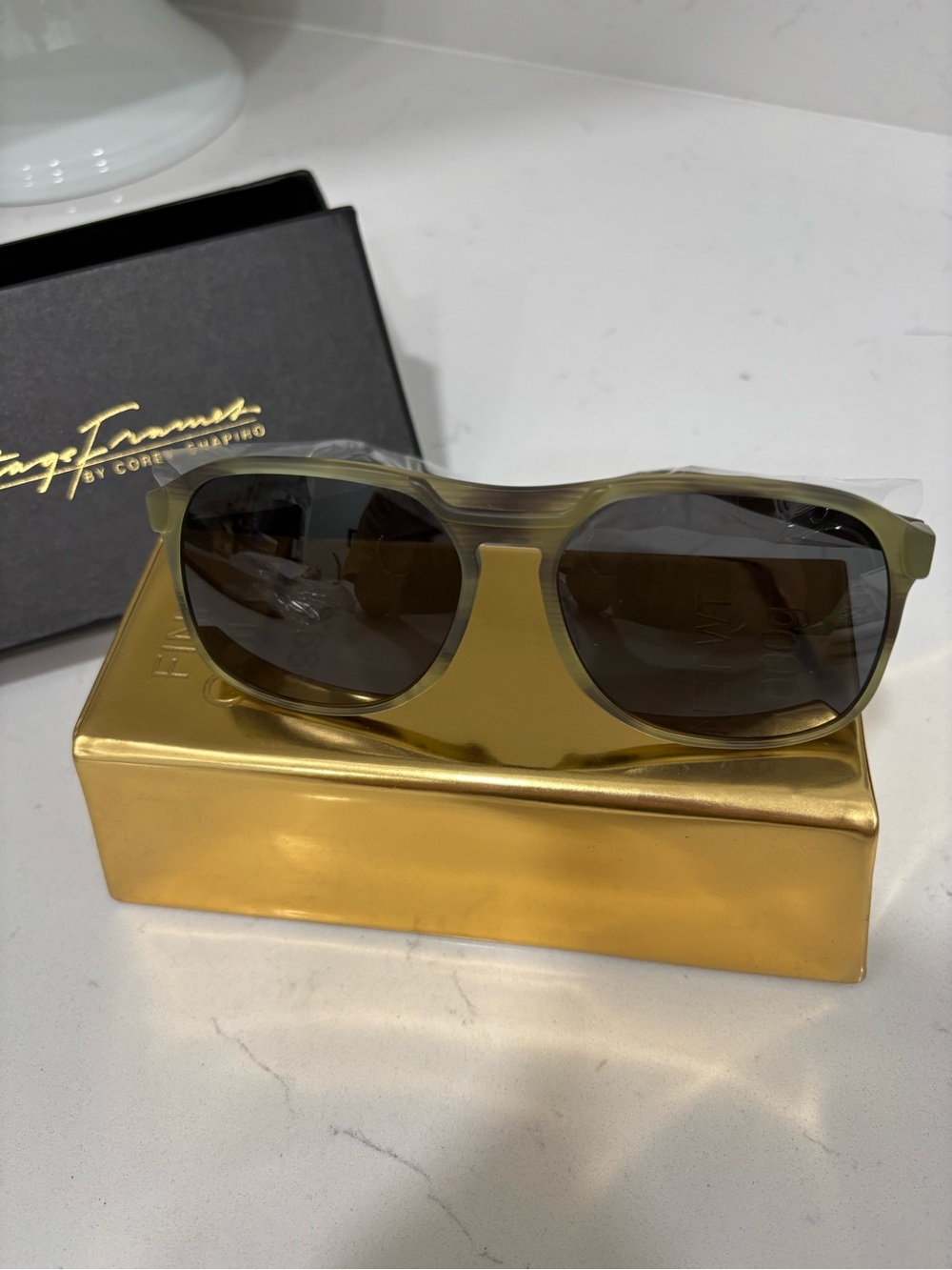 Olive Green Polarized Sunglasses - Vintage Frames